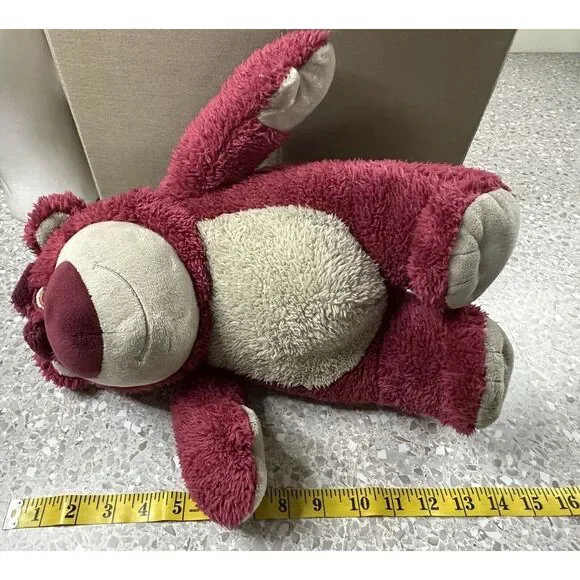 Disney Store Pixar Toy Story Lotso Bear Strawberry‎ Smell Plush BIG 16" Tall - Picture 5 of 5